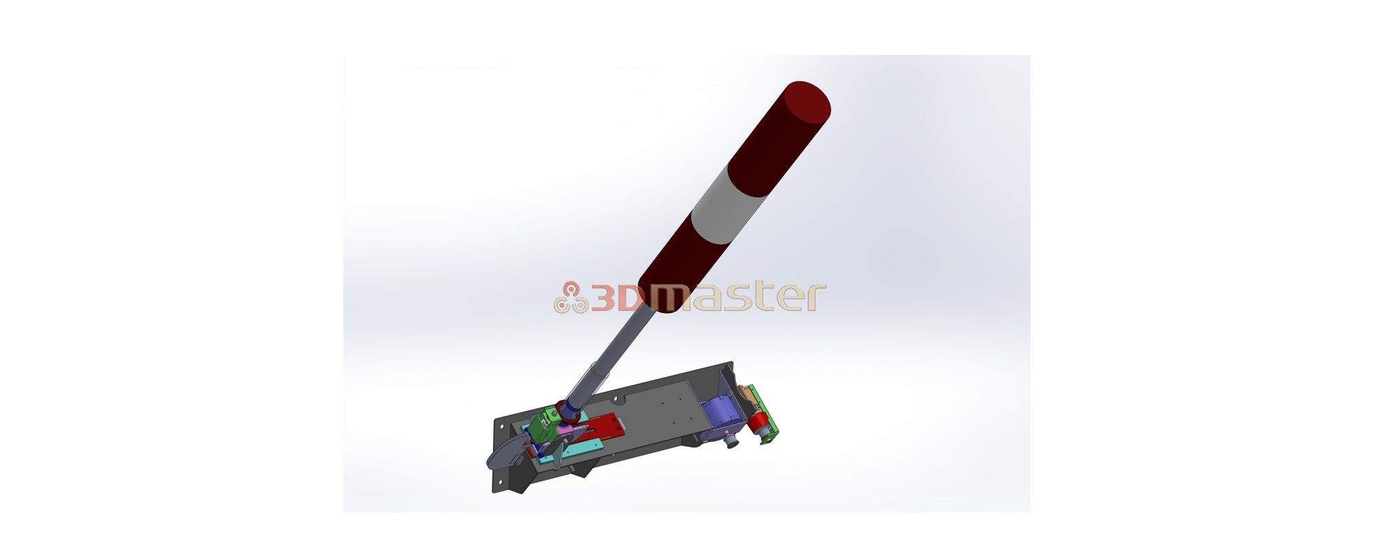 Electronic flagpole - 3DMaster