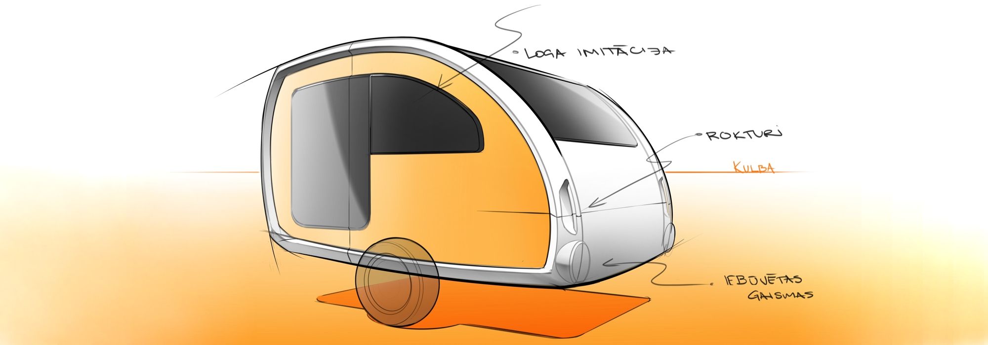 Namiņa projekts uz riteņiem - Kulba -3DMaster