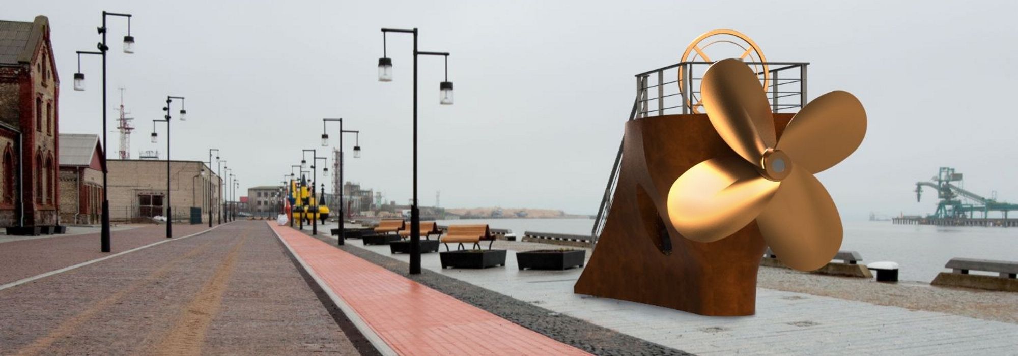 Sabiedriskais objekts - Dzenskrūve uz skata laukuma -3DMaster