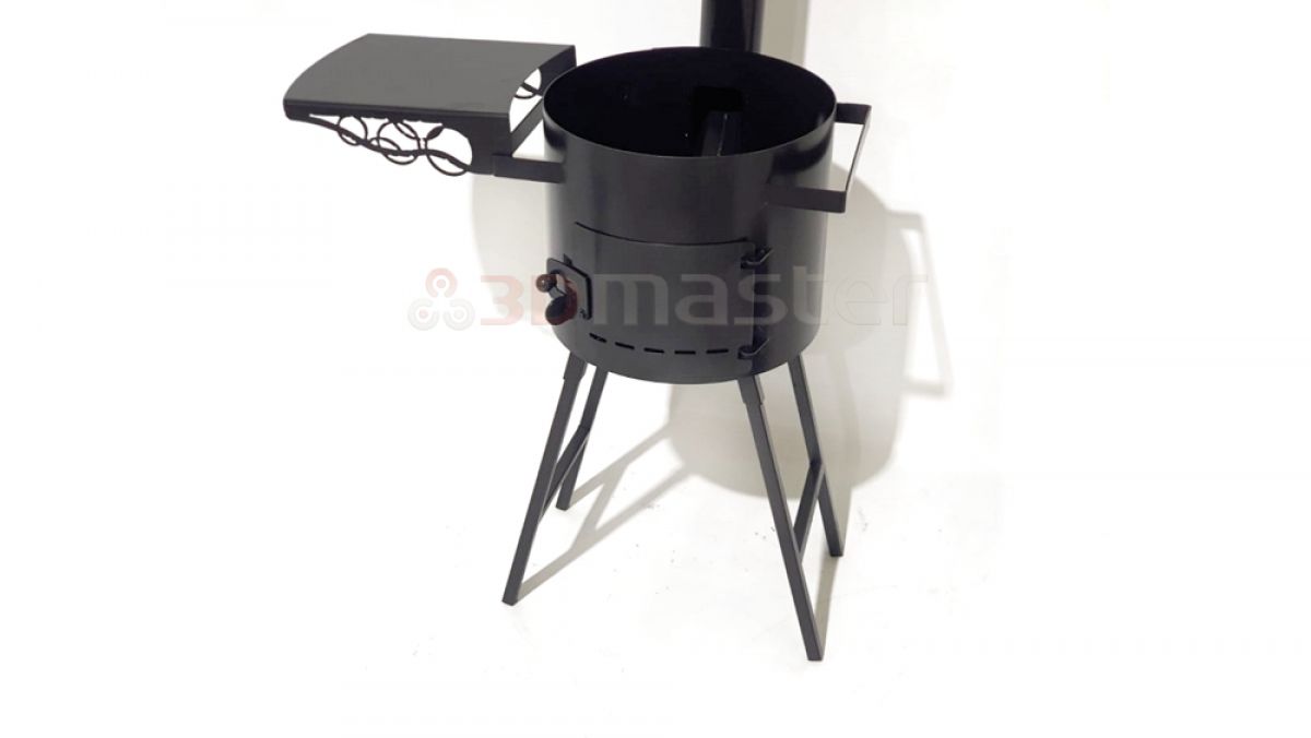 Бюджетная печь для плова, с трубой-3DMaster