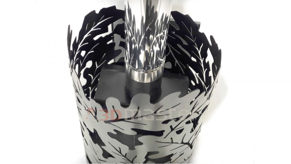 Купить банную печь - дубовый лист-3DMaster