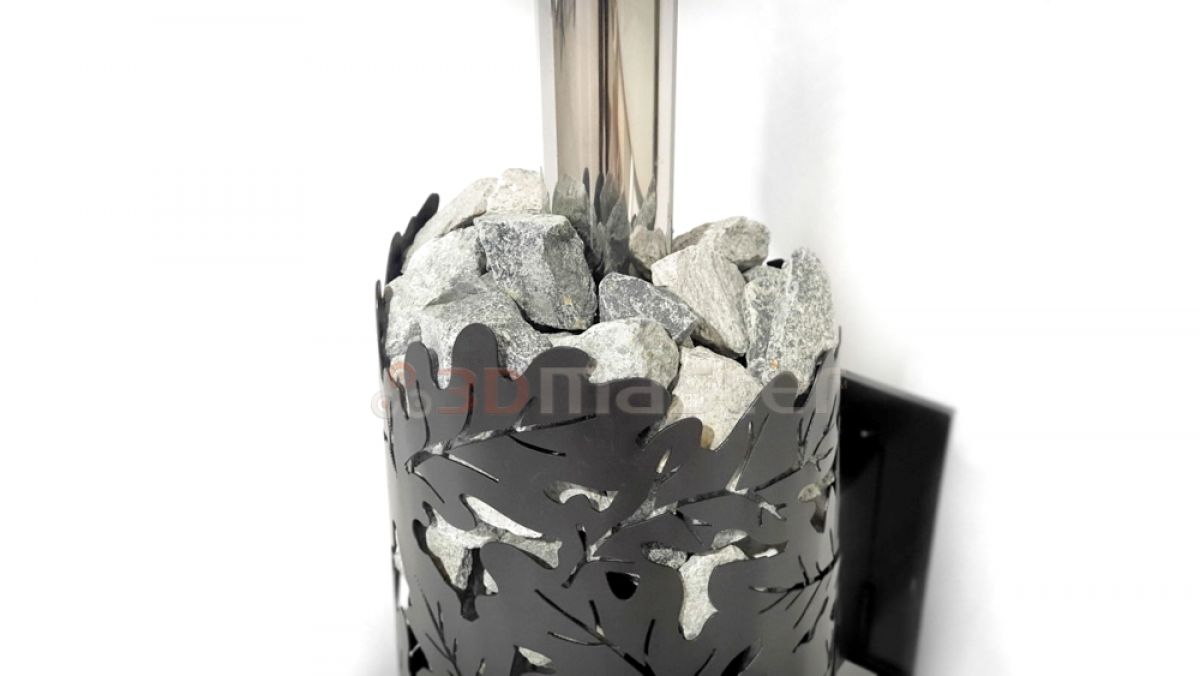 Купить банную печь - дубовый лист-3DMaster