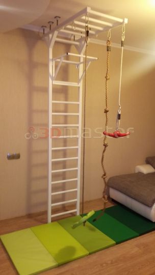 Ielu sporta kompleksi, stieņi, brusas, zviedru siena-3D Master