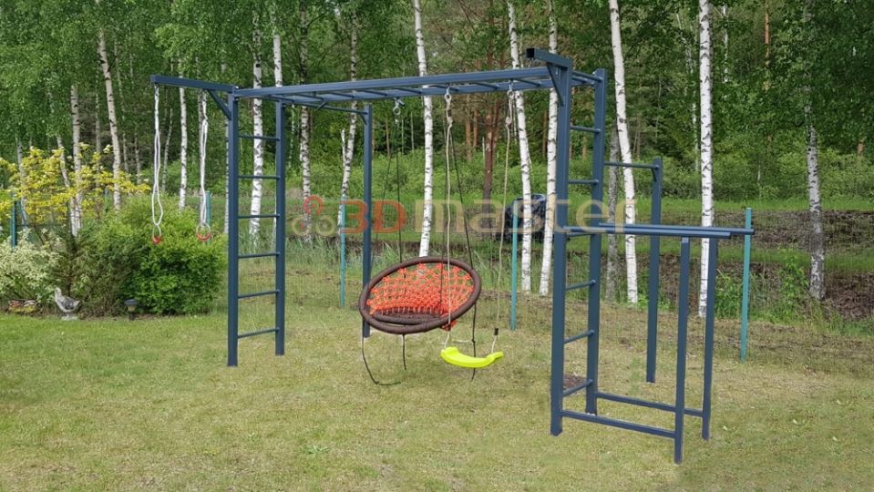 Ielu sporta kompleksi, stieņi, brusas, zviedru siena-3D Master