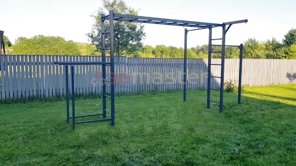 Ielu sporta kompleksi, stieņi, brusas, zviedru siena-3D Master