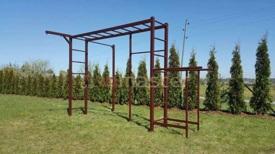 Ielu sporta kompleksi, stieņi, brusas, zviedru siena-3D Master