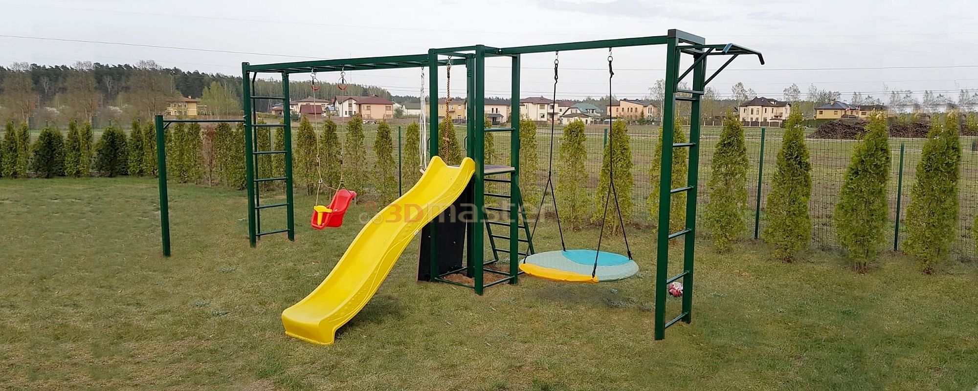 Ielu sporta kompleksi, stieņi, brusas, zviedru siena - 3DMaster