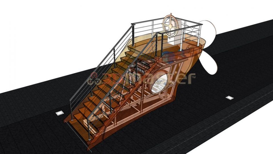 Sabiedriskais objekts - Dzenskrūve uz skata laukuma-3DMaster