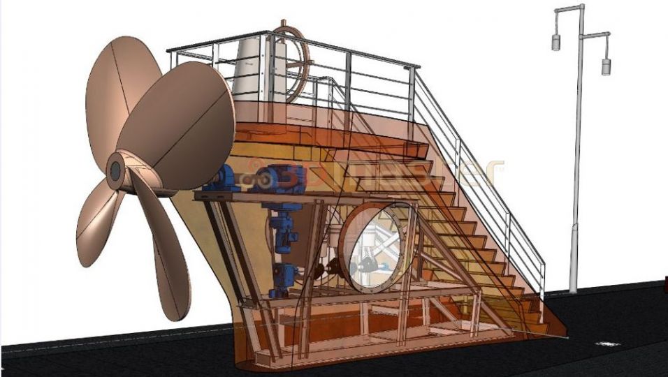 Sabiedriskais objekts - Dzenskrūve uz skata laukuma-3DMaster