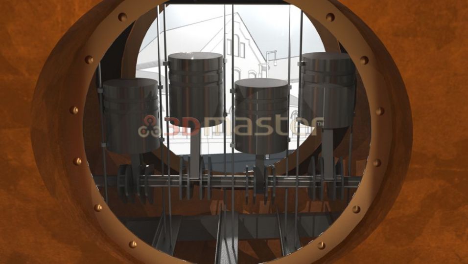 Sabiedriskais objekts - Dzenskrūve uz skata laukuma-3DMaster