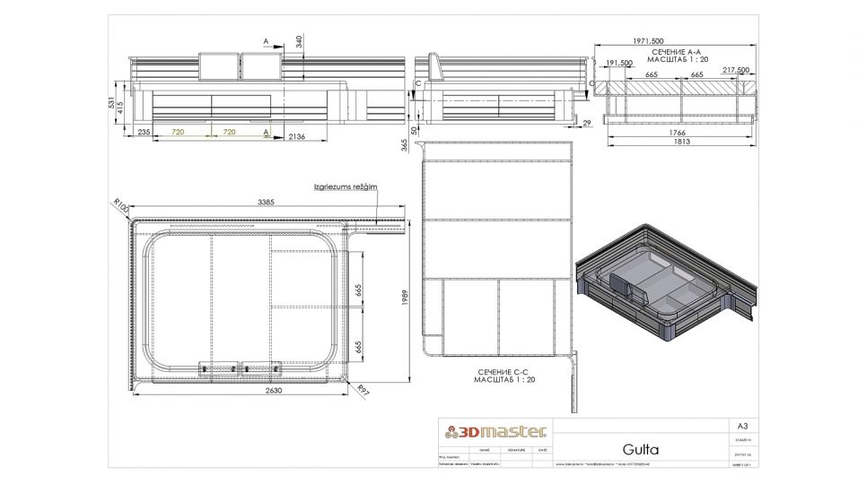 VIP vagona projekts-3DMaster