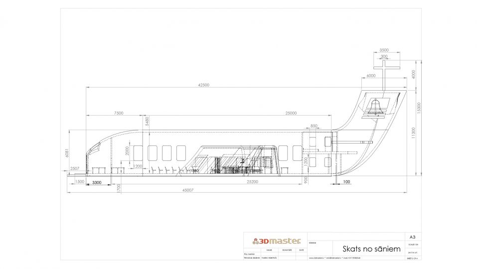 Bruņoto gaisa spēku kapelas modelēšanas un vizulizācijas-3DMaster