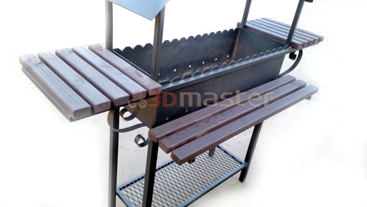 Buy barbecue with shelves-3D Master